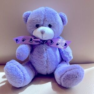 New✨Purple Plush Teddy Bear 6”